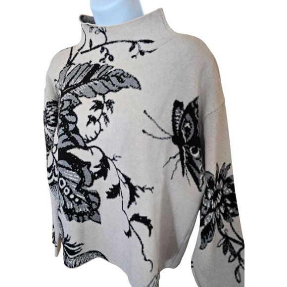 Maeve X-Small Floral Print Sweater By Anthropologie cottagecore boho warm soft - Picture 3 of 6